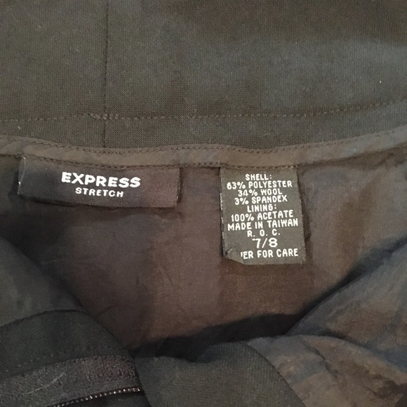 Black Mini Skirt size 7/8 from Express - Picture 3 of 6